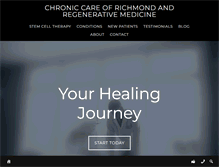 Tablet Screenshot of chroniccareofrichmond.com